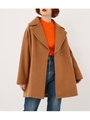 BIG COLLAR COCOON COAT/CAM
