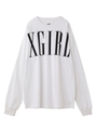 CLASSIC LOGO L/S BIG TEE/ホワイト