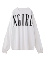 CLASSIC LOGO L/S BIG TEE/ホワイト