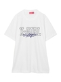 COLLEGE & SIGN LOGO S/S BIG TEE/ホワイト