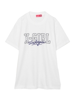 COLLEGE & SIGN LOGO S/S BIG TEE/ホワイト