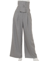 CORSET BELT WIDE PT/GRY