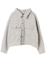 COTTON USAコーデュロイ(BIG Gジャン)/杢ライトグレー