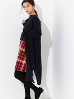 CS R/PE ロングカーディガン / ロングカーデ/NAVY