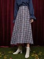 Chapter One Tweed Skirt/BLUE
