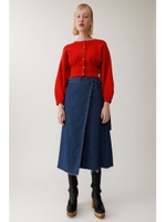 DENIM WRAP スカート/D/BLU3