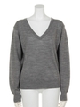 FINE SKIN WOOL HG V N TOPS/T.GRY