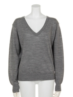 FINE SKIN WOOL HG V N TOPS/T.GRY