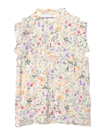 FLOWER PRINT BLOUSE/ホワイト