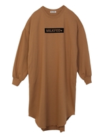 HEART DOT LOGO DRESS/ベージュ