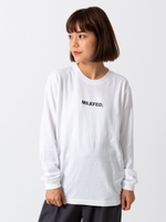 LS TEE EMBROIDERED STENCIL LOGO/ホワイト