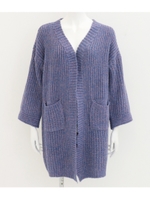 MIXニットロングカーディガン/ブルー(019)