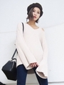 MOLE V KNIT TOPS/WHT