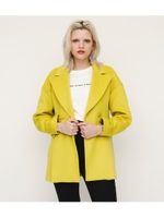 OVER A LINE HALF COAT/L/YEL1