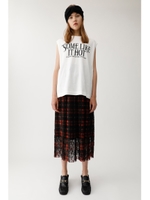 PLEATED LACE スカート/柄RED5