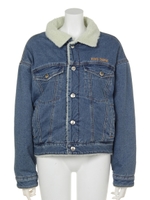 REVERSIBLE DENIM ボア　ジャケット/BLU