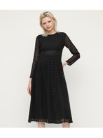 SHINY CHECK DRESS/BEG