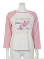SPOILED KITTEN RAGLAN TEE/PINK