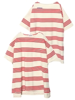 STRIPED TOP 80S FONT/レッド