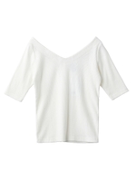 V-NECK TOP/ホワイト
