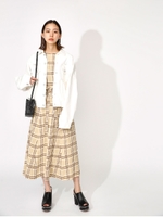 WAIST FIT CHECK ドレス/柄BEG5