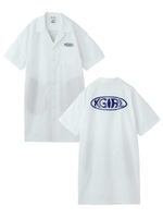 WARP LOGO SHIRT DRESS/ホワイト