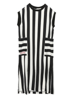 WIDE STRIPE DRESS/ブラック