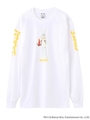 X-GIRL X LOONEY TUNES BUGS BUNNY L/S TEE/ホワイト