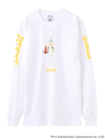 X-GIRL X LOONEY TUNES BUGS BUNNY L/S TEE/ホワイト