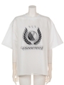 [AULA AILA]LAYERED PRINT TEE/WHITE