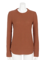 [BED&BREAKFAST]HONEYCOMB ARAN Round Top/BROWN