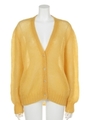 [BED&BREAKFAST]LOOSE MOHAIR KNIT Cardigan/YELLOW