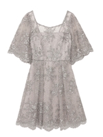 [L.B CANDY STOCK]スパンコールレースドレス/BLU