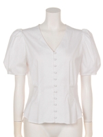 [Sov.]LAZER BROAD RG パフ袖ブラウス/オフ