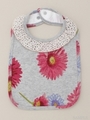 [ベビー]ガーベラプリントビブ/ピンク