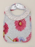 [ベビー]ガーベラプリントビブ/ピンク