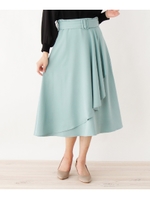 innowave ラッフルフレアスカート/ライトグリーン(021)