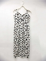 leopard print one-piece/white