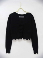 ribbon cable cardigan/black