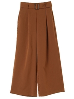 ・あったかワイドパンツ/モカ