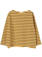 ・ボーダーカットプルオーバー/マスタード