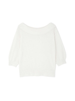 《BLANCHIC》オフショルサーマルニット/ホワイト(030)