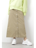 《Dickies》ＴＣツイル前ボタンロングスカート/ベージュ(040)