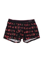 【 WEB限定 】 カクテル柄ボクサーパンツ [ メンズ パンツ 下着 アンダーウェア ボクサー カクテル 柄 ギフト プレゼント BOX ]/ブラック(019)