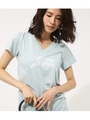 【AZUL BY MOUSSY】YOU ARE Vネック TEE/L/BLU