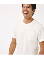 【AZUL BY MOUSSY】カットオフクルーネック半袖T/WHT