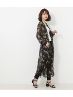 【AZUL BY MOUSSY】カラフルフラワー柄2WAYガウン/柄NVY
