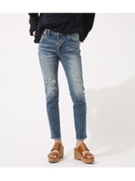 【AZUL BY MOUSSY】クラッシュデニムスキニー/L/BLU