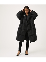 【AZUL BY MOUSSY】コクーンロング中綿コート/BLK