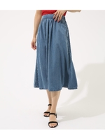 【AZUL BY MOUSSY】テンセルデニムスカート/L/BLU